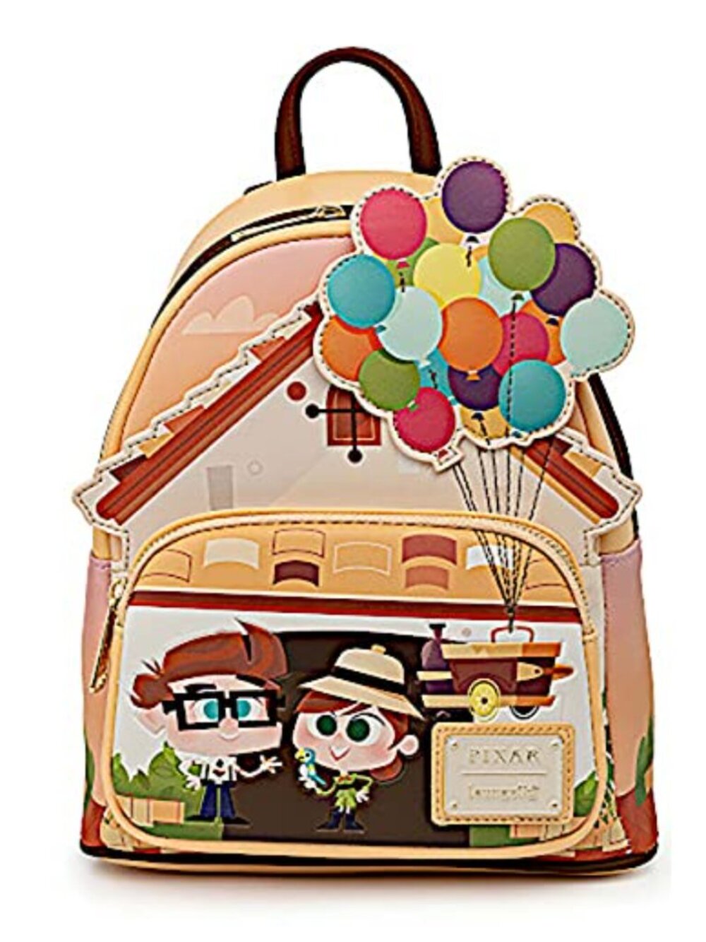 Loungefly Disney Pixar Up Mini Backpack Faux Leather Faux Suede
